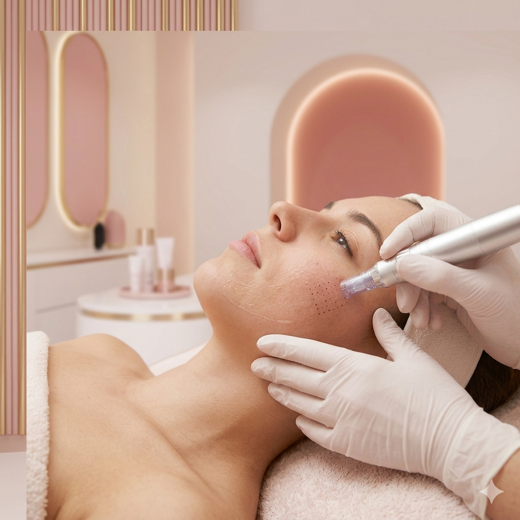 Tratamiento de microneedling facial con Dermapen en Ananda Centro Médico Estético Murcia