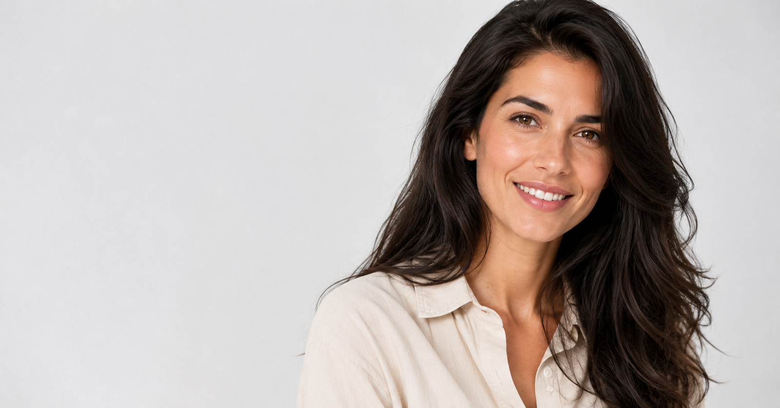 Mujer con cabello sano y abundante después de tratamiento de mesoterapia capilar en Ananda Centro Médico Estético Murcia