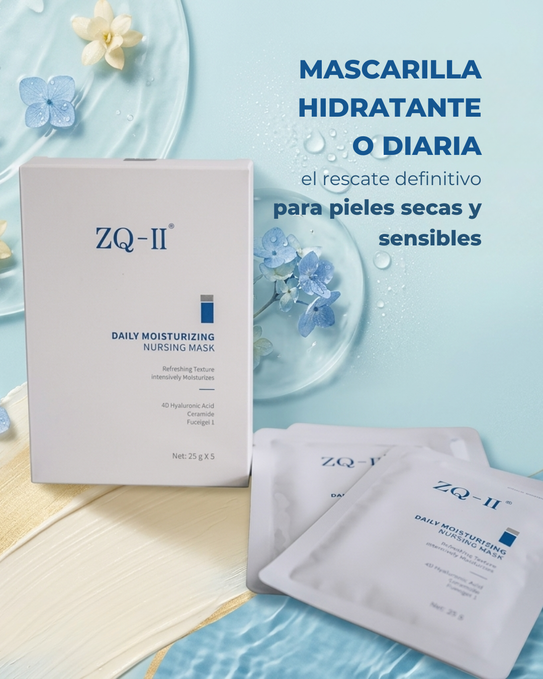 Mascarilla facial hidratante ZQ-II en Murcia