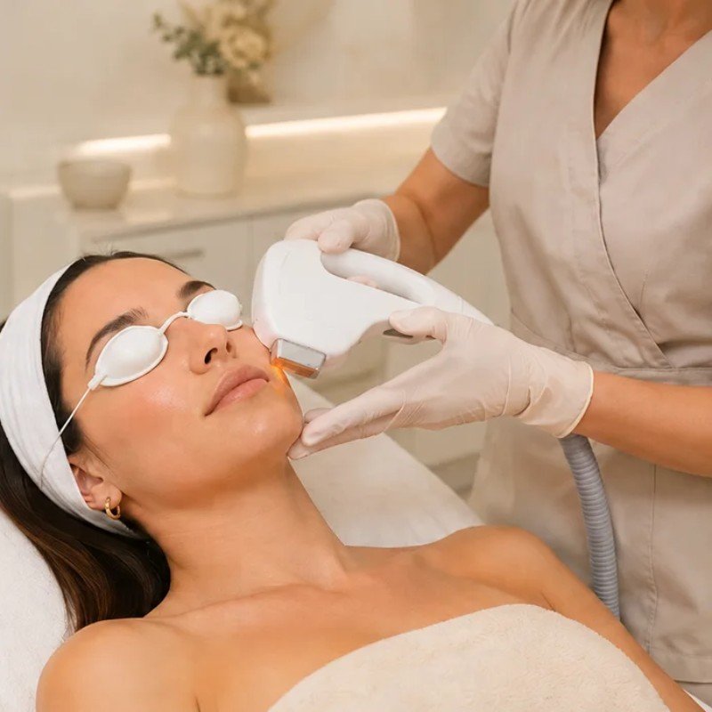 Tratamiento de rejuvenecimiento facial con IPL (Luz Pulsada Intensa) en Ananda Centro Médico Estético, Murcia
